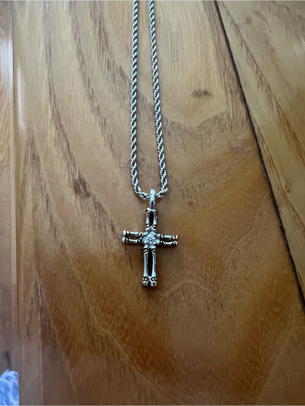Canias Collection - Double-Row Cross with Chain by John Medeiros Jewelry Collect